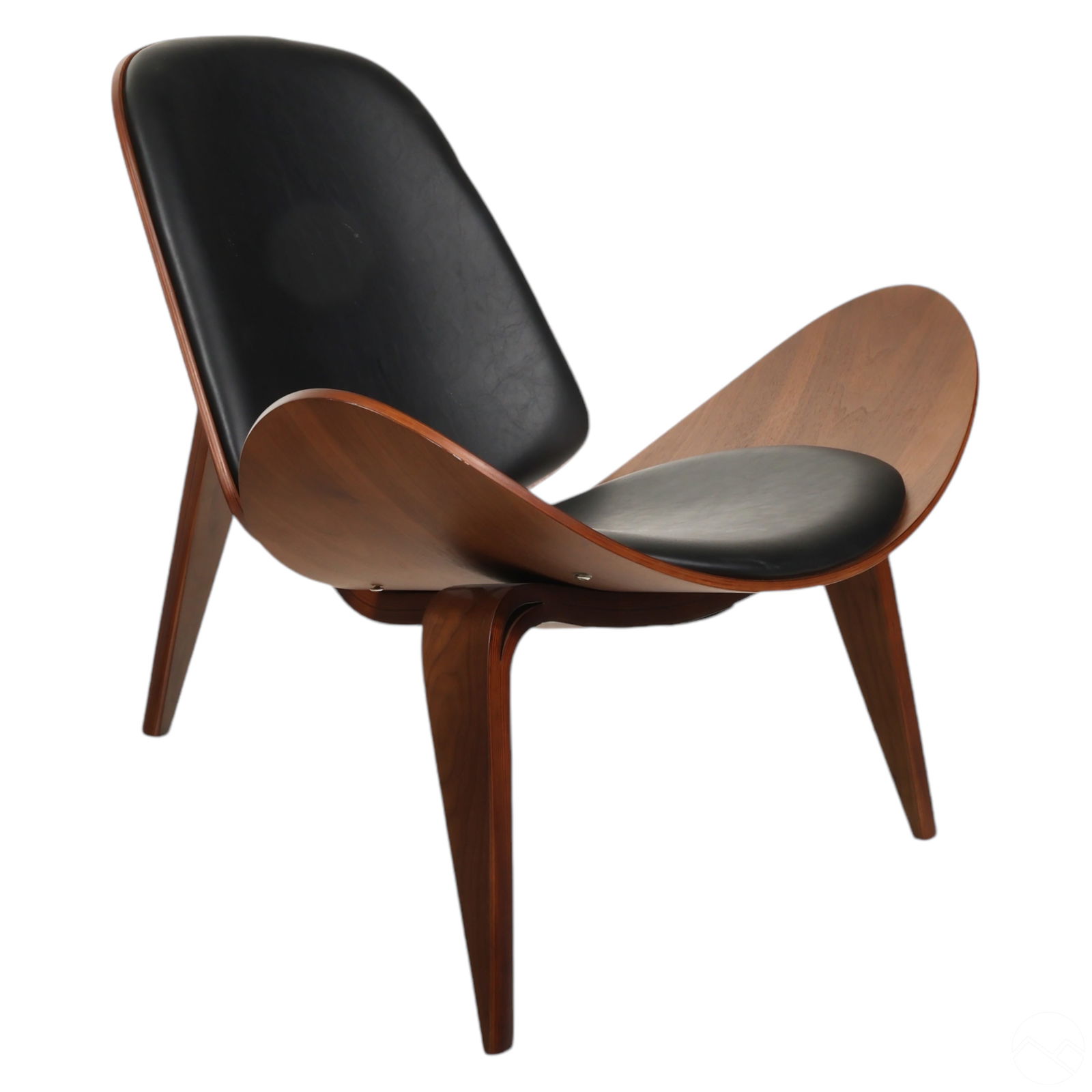 Mid Century Modern Hans Wagner Style Shell Chair (1 of 6)