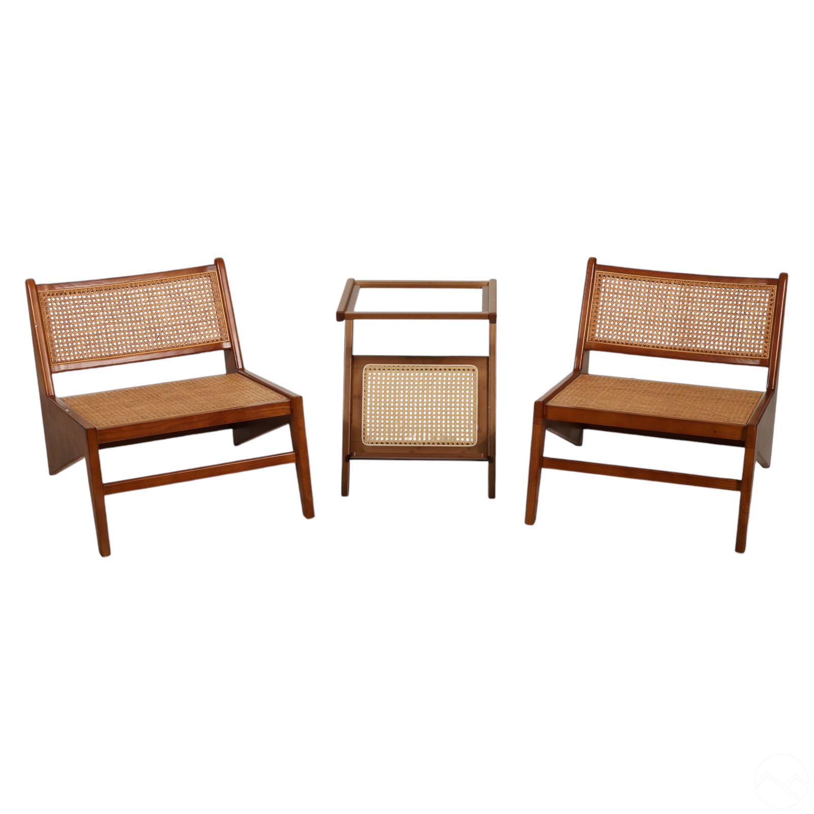 Kangaroo Style Cane Back Chairs and Table 3pc SET (1 of 9)