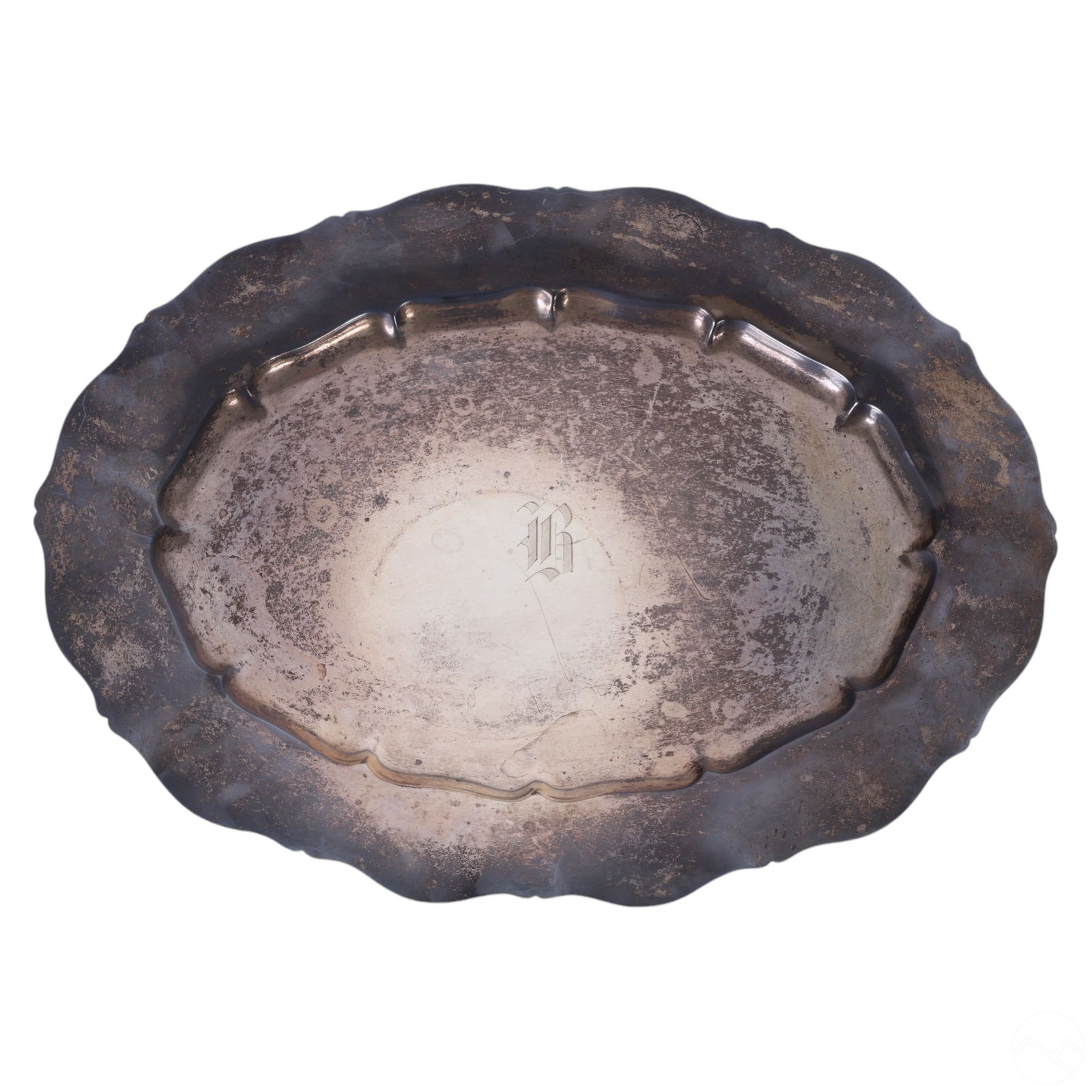 Sterling Silver Gorham Monogrammed Tray 1,050g (1 of 5)