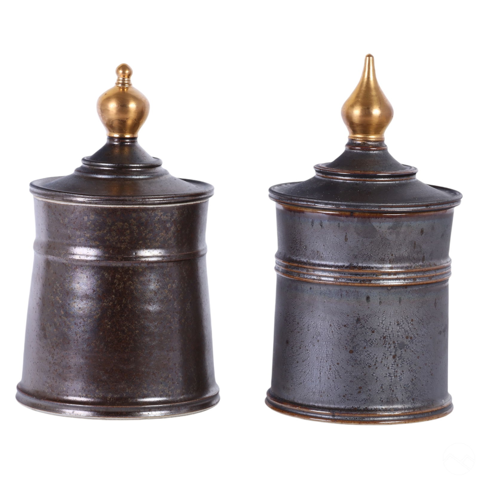 Seth Green Studio Art Pottery Canisters 2pc SIGNED (1 of 6)