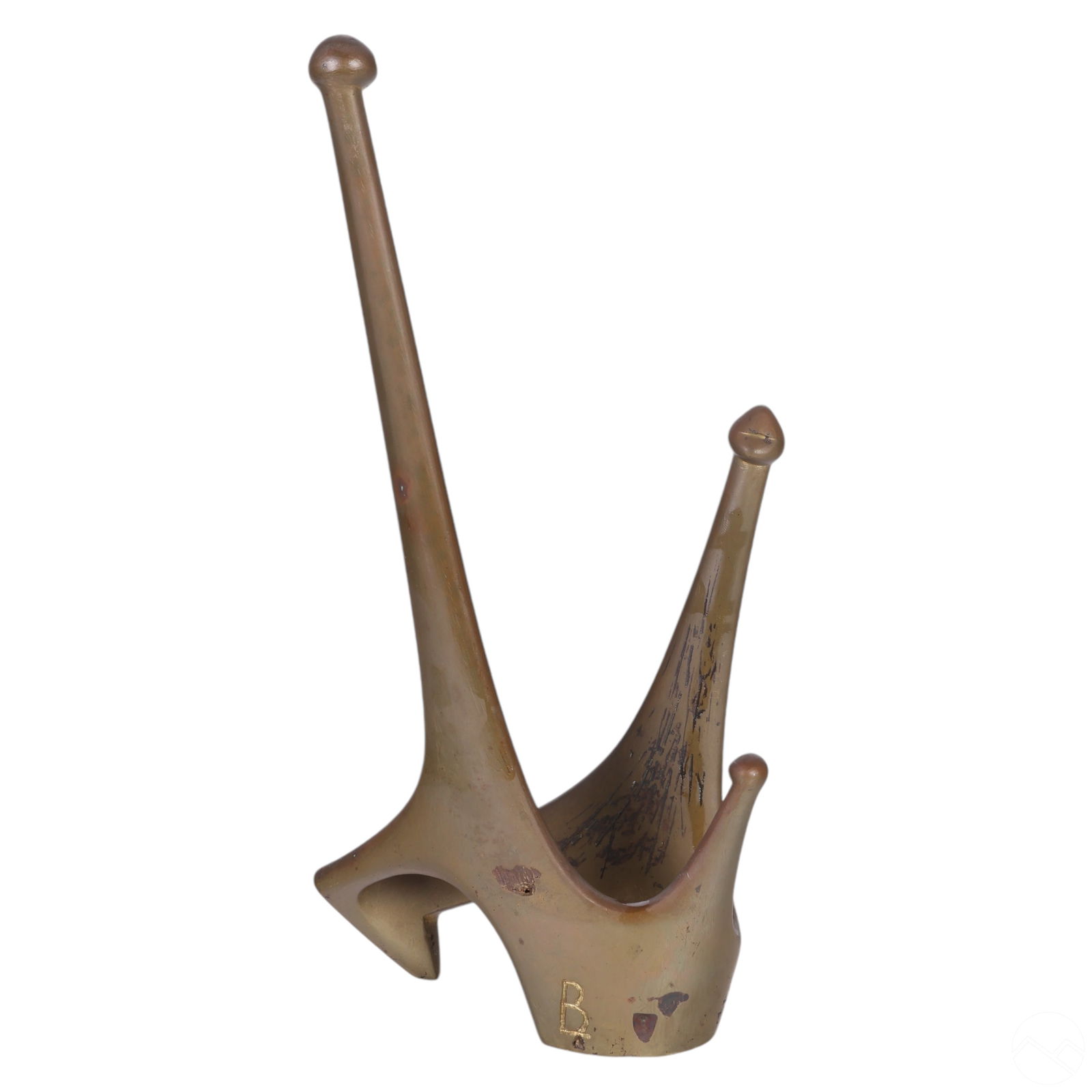 Modern Abstract Molded Bronze Sculpture SIGNED (1 of 6)