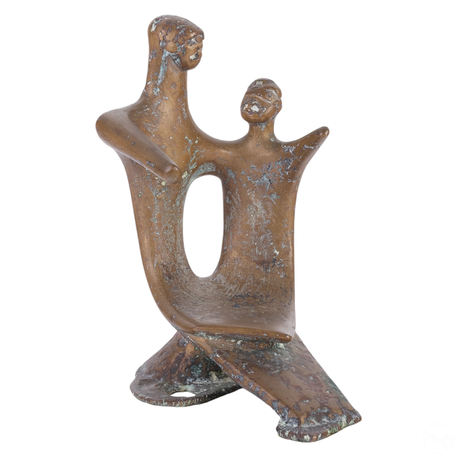 Abstract Modern Figural Bronze Sculpture SIGNED (1 of 6)