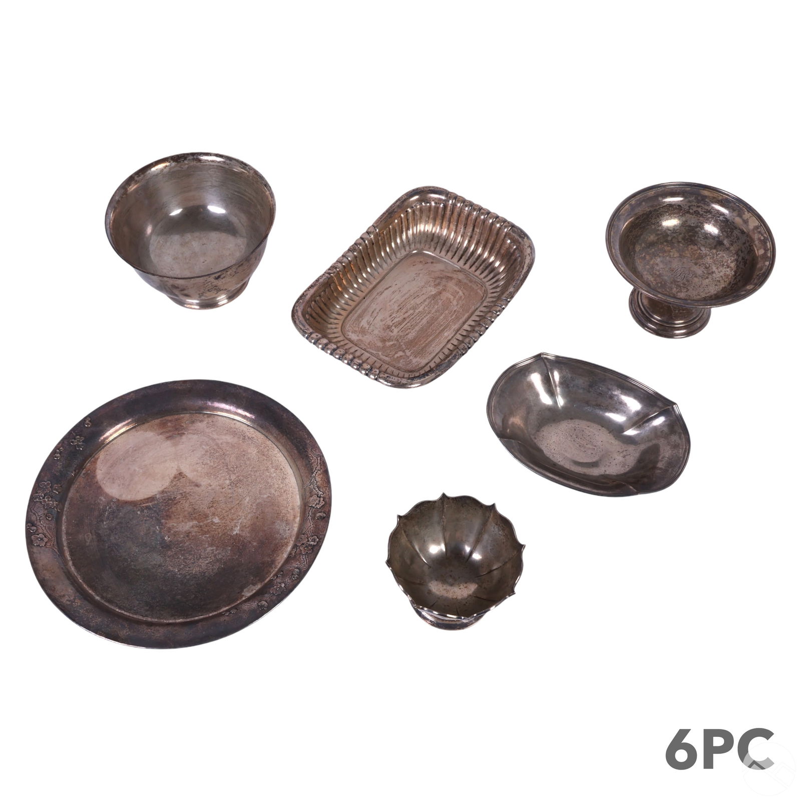 Sterling Dish Bowl Serving Platter 6pc SET 2,150g. (1 of 7)