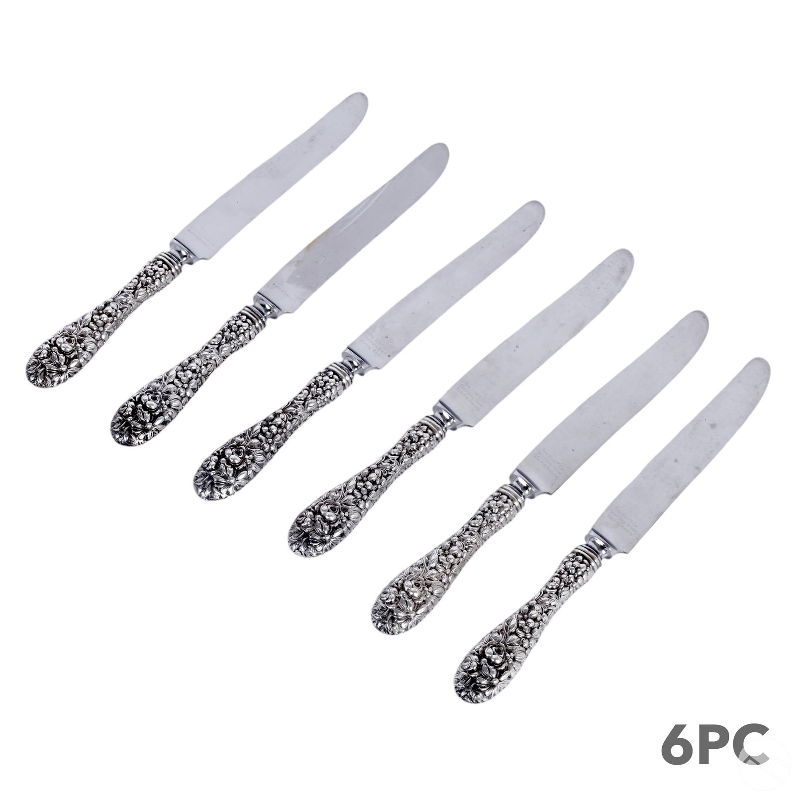 Stieff Co Sterling Silver 925 Handle Knives 6p SET (1 of 4)