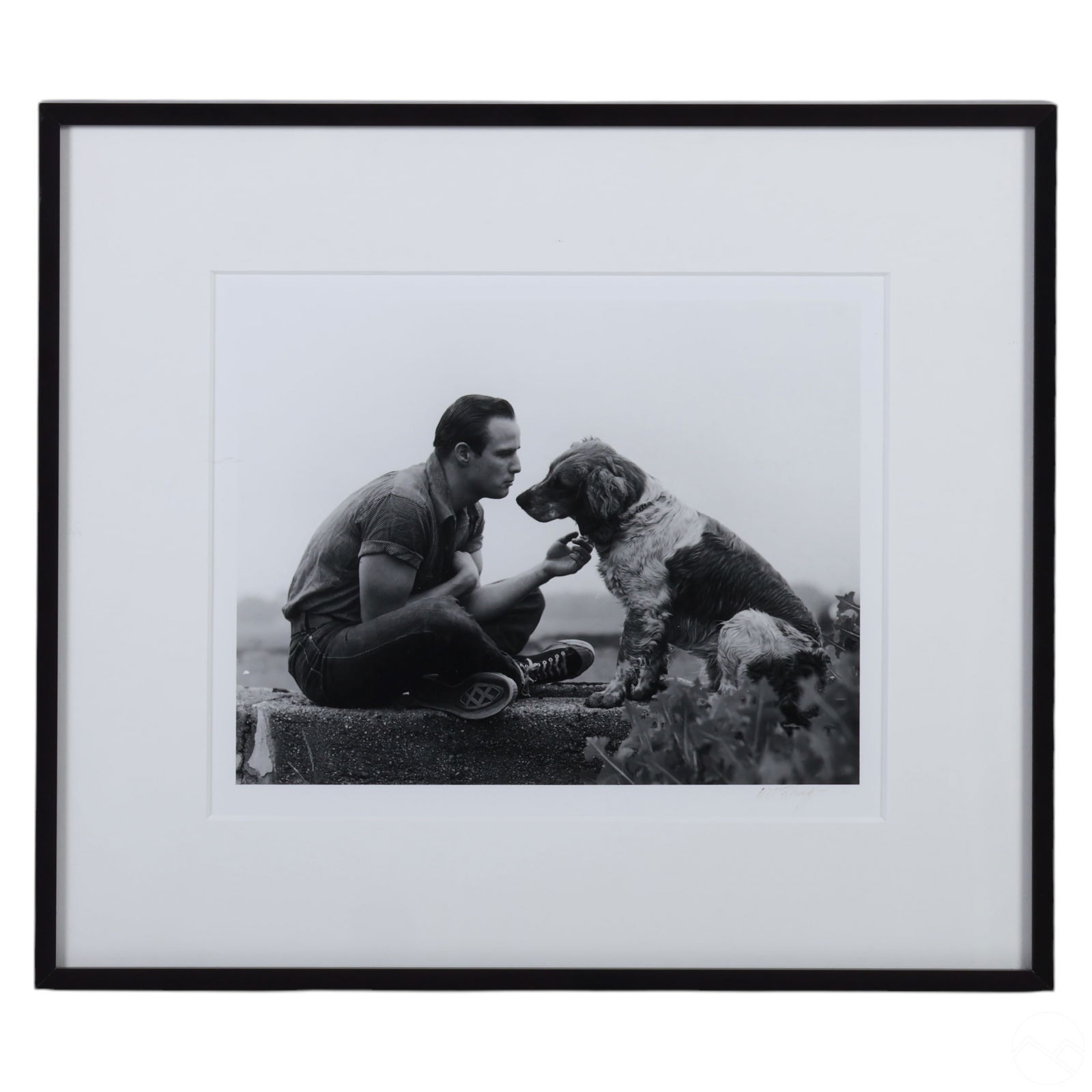 Art Shay 1922-2018 Brando and His Dog Photo SIGNED (1 of 6)
