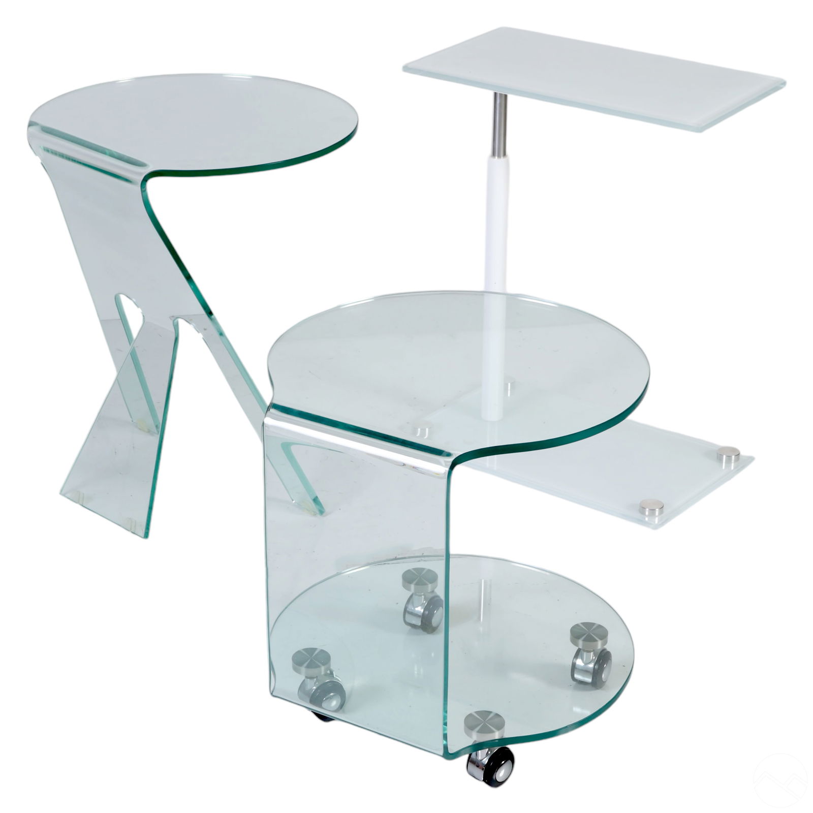 Contemporary Glass Occasional Side Tables 3pc LOT (1 of 4)