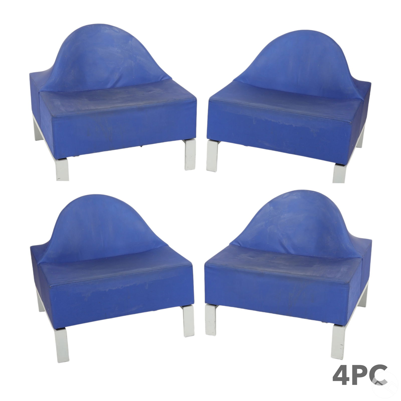 Allermuir Model A840 Blue Tsunami Chairs 4pc SET (1 of 8)