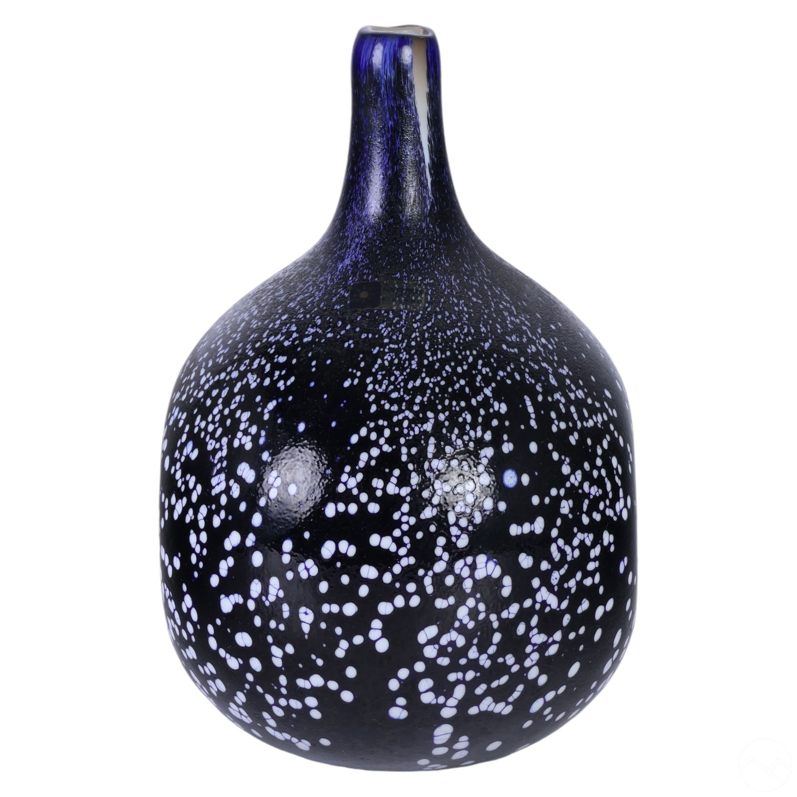 Oiva Toikka Speckled Bottleneck Art Glass Vase (1 of 7)
