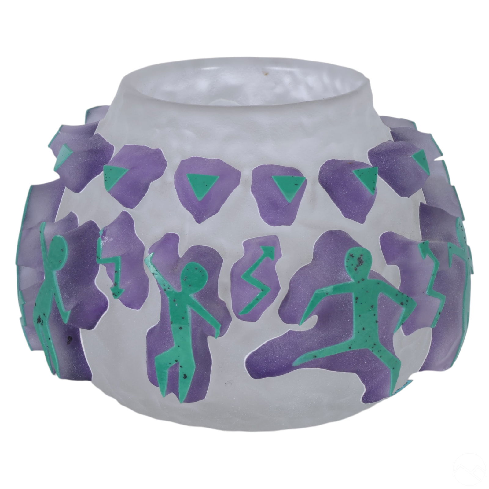 Fellerman & Raabe 1991 Cameo Glass Vase SIGNED (1 of 5)