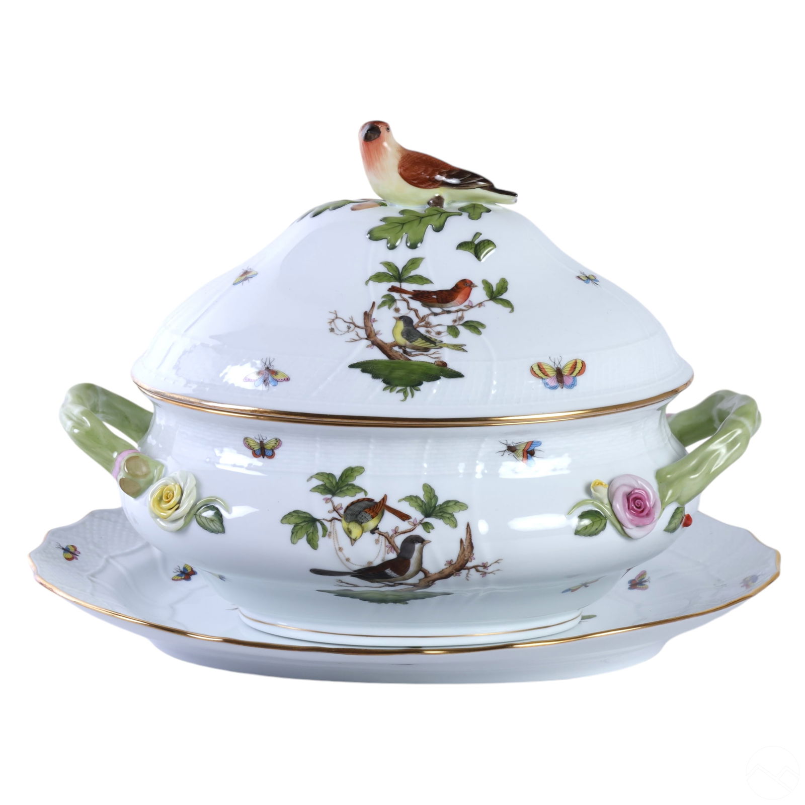 Herend Rothschild Porcelain Soup Tureen & Platter (1 of 11)