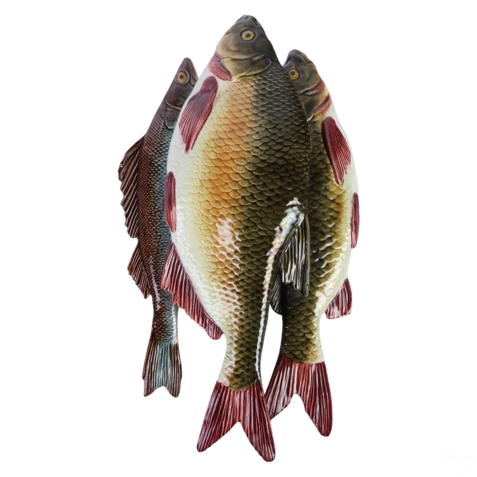 Majolica Ceramic Art Pottery Fish Wall Plaque (1 of 4)