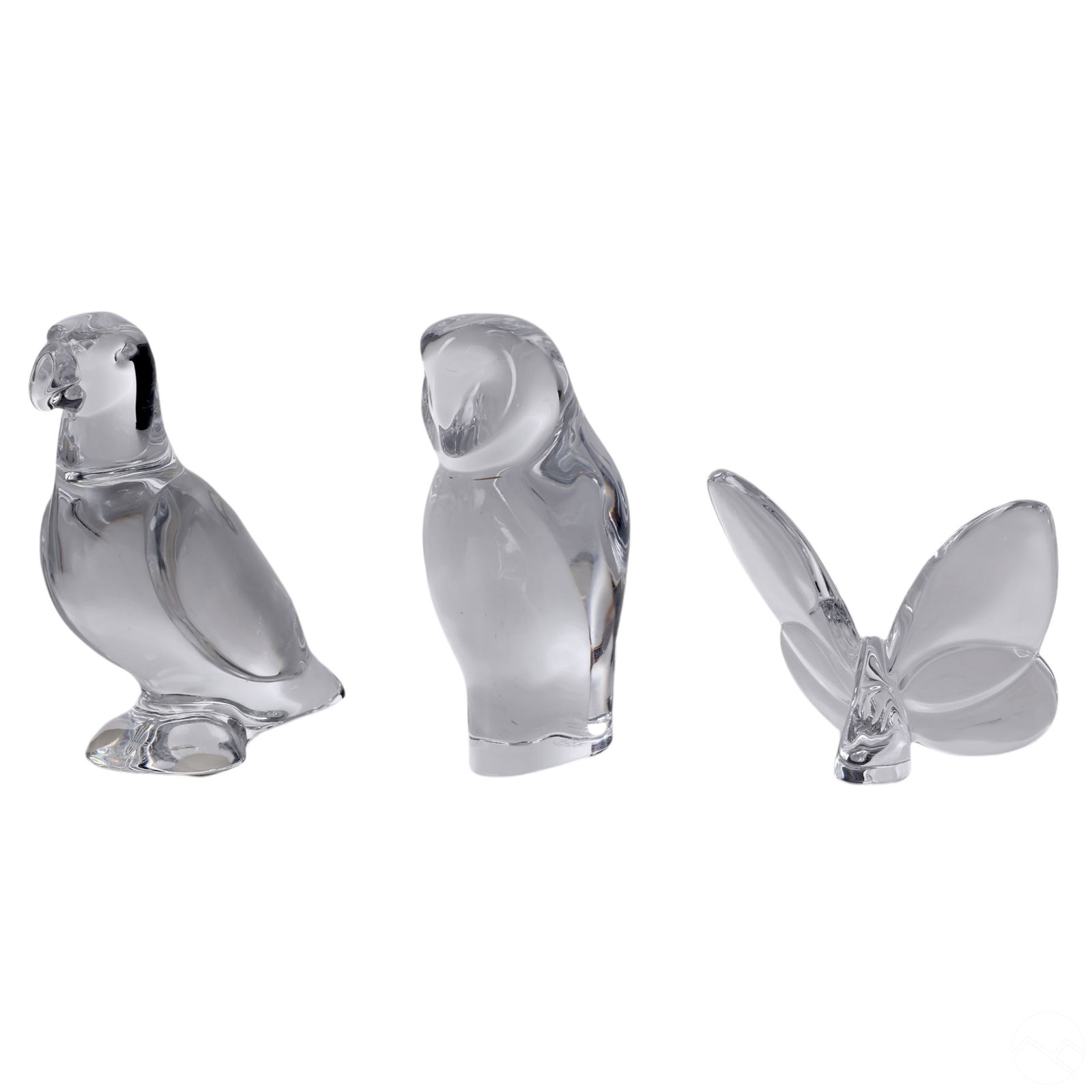 Baccarat Parrot Butterfly Owl Crystal Paperweights (1 of 10)