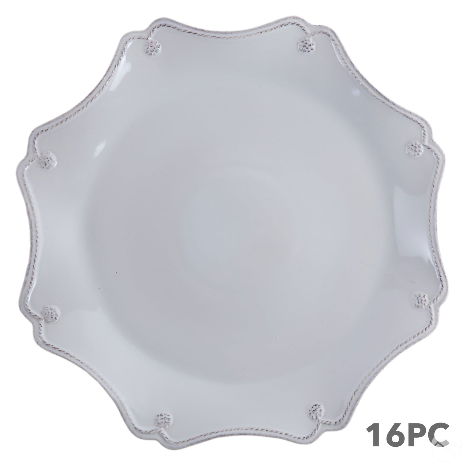 Juliska Berry & Thread Whitewash Chargers 16pc SET (1 of 5)