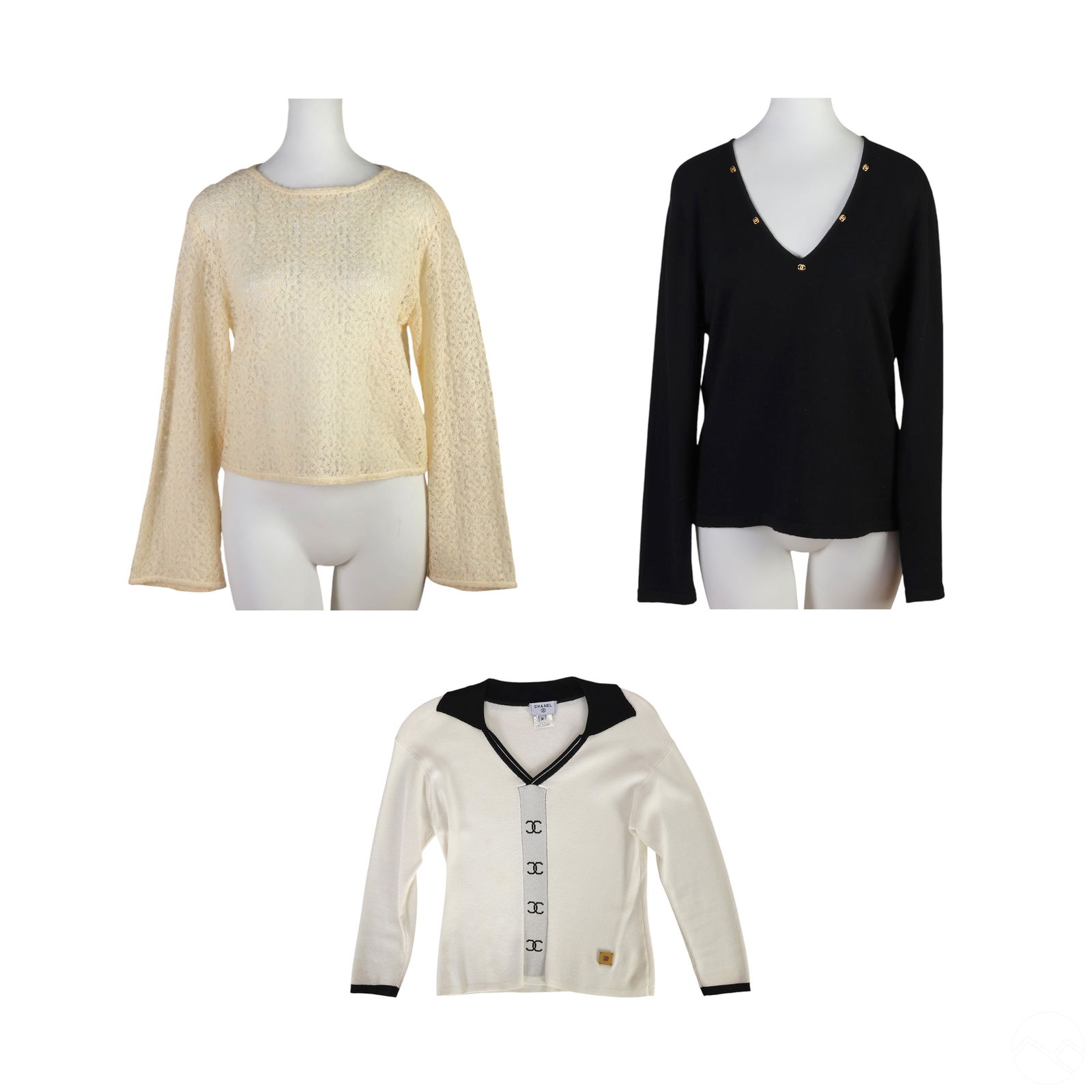 Chanel Vintage Designer Knit Top 3pc ESTATE LOT (1 of 13)