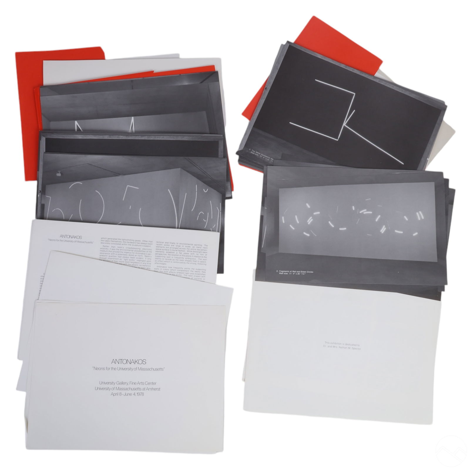 Antonakos 1926-2013 UMass 1978 Exhibit Documents (1 of 5)