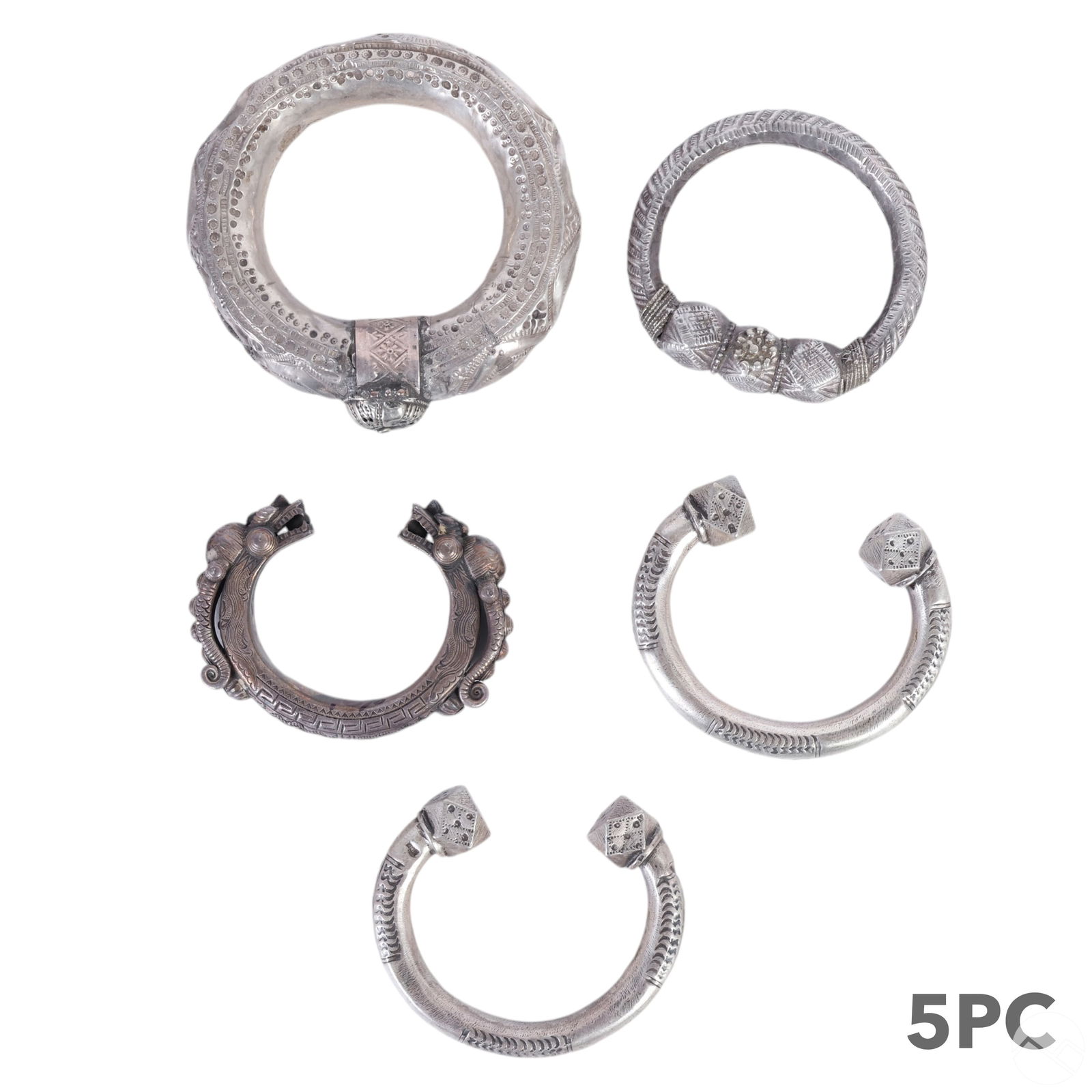 Yemenite Southeast Asian Tribal Bangle Bracelets (1 of 6)