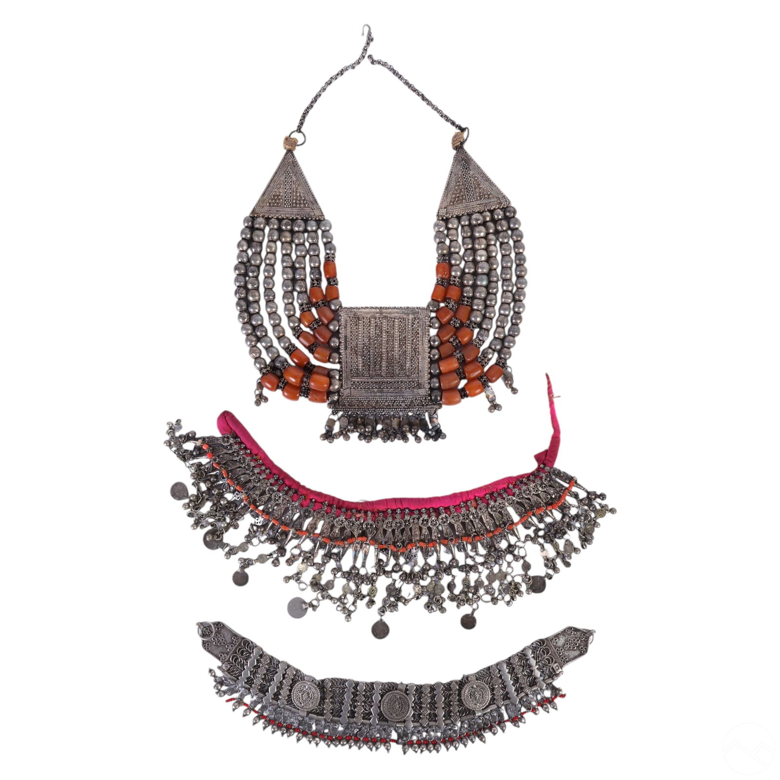 Afghan North African Middle Eastern Jewelry 3p LOT (1 of 7)