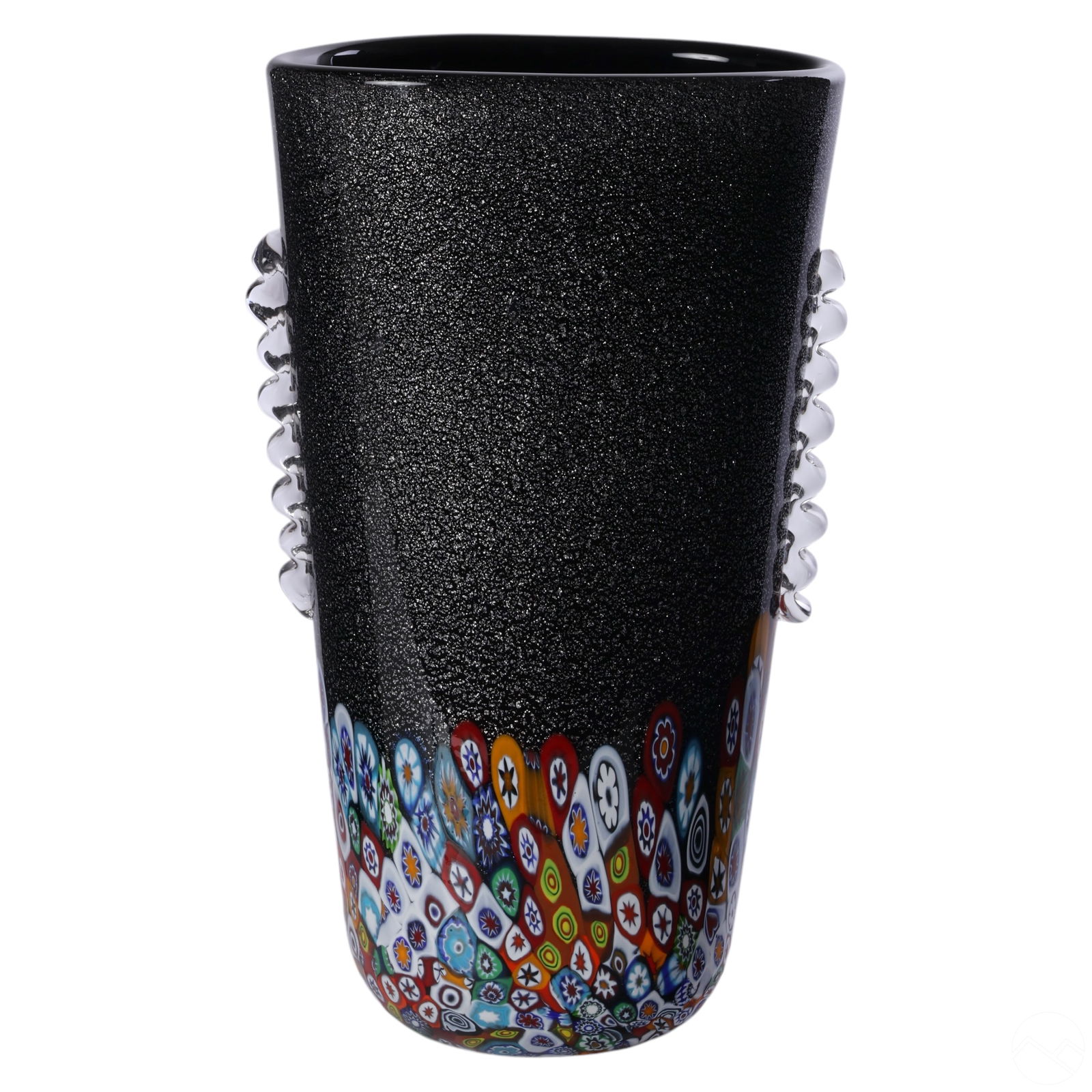 Italian Murano Modern Millefiori Art Glass Vase (1 of 8)