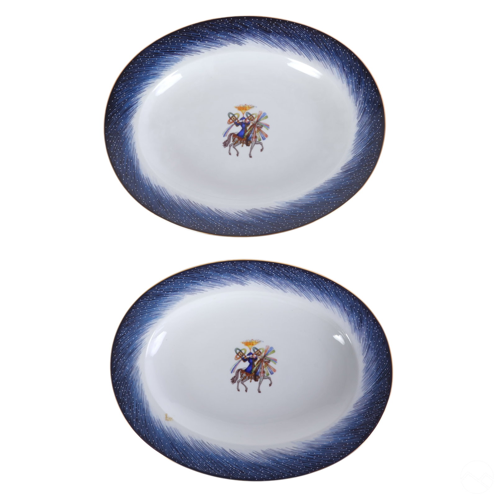 Hermes Limoges L'Annee Feu d'Artifice Platter 2pc (1 of 6)