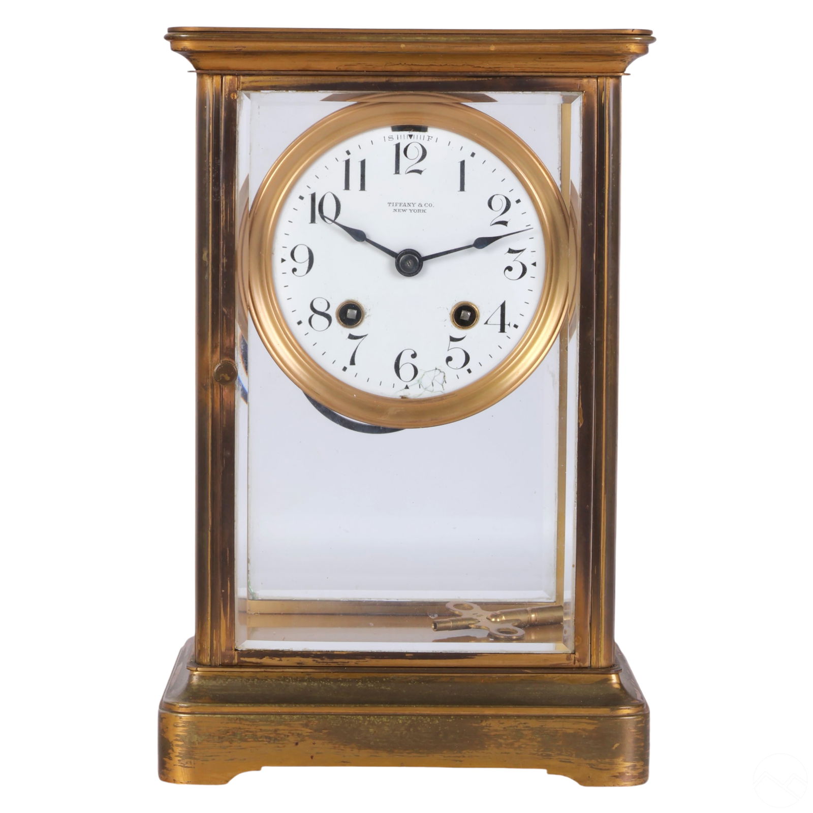 Tiffany & Co New York Wind Up Mantle Shelf Clock (1 of 9)