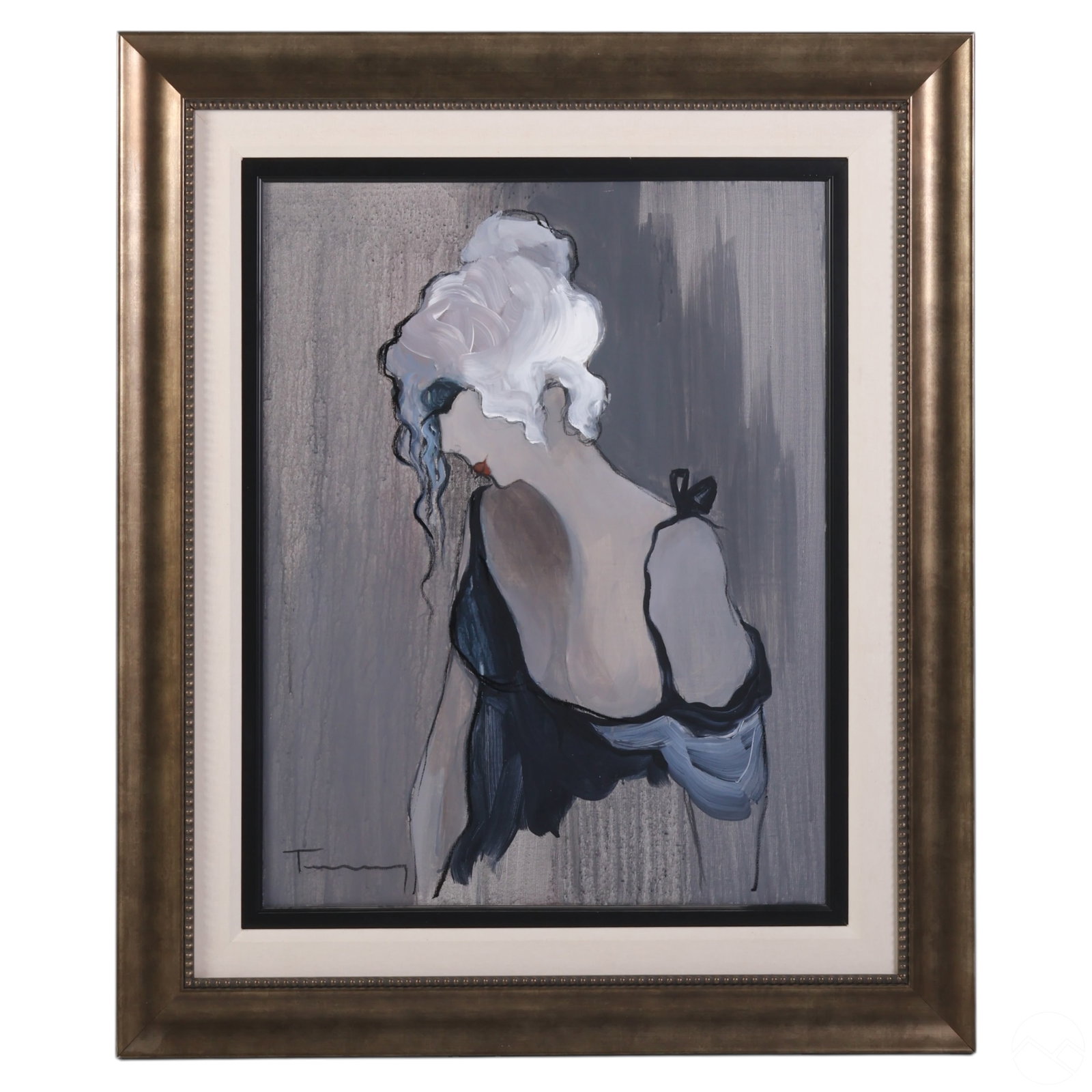Isaac Itzchak Tarkay 1935-2012 Grey Woman Painting (1 of 6)