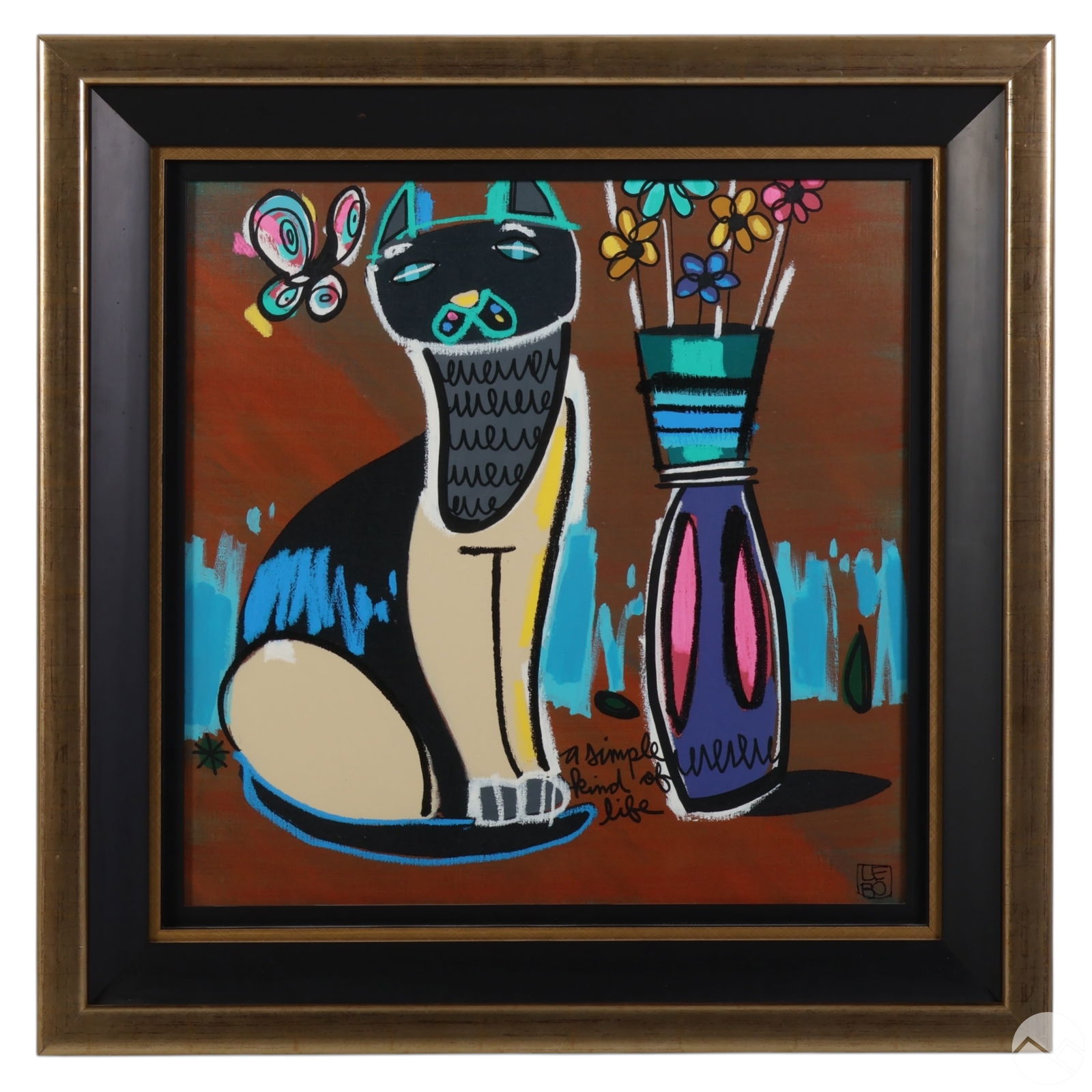 LEBO b.1972 Simple Kind Of Life Cat Giclee SIGNED (1 of 8)