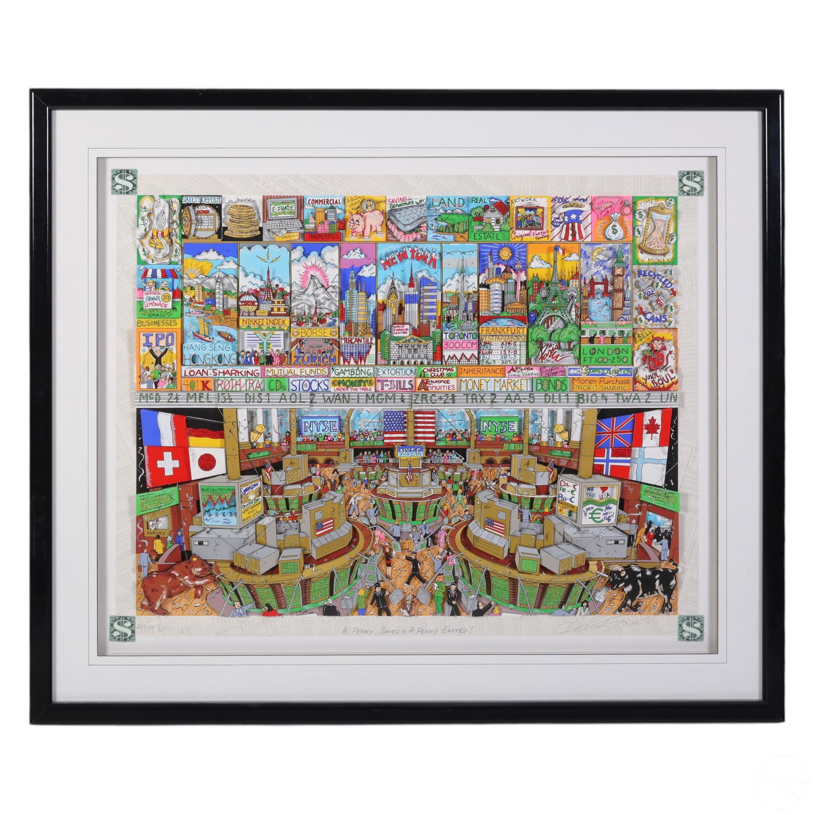 Charles Fazzino b1955 3-D Pop Art Serigraph SIGNED (1 of 11)