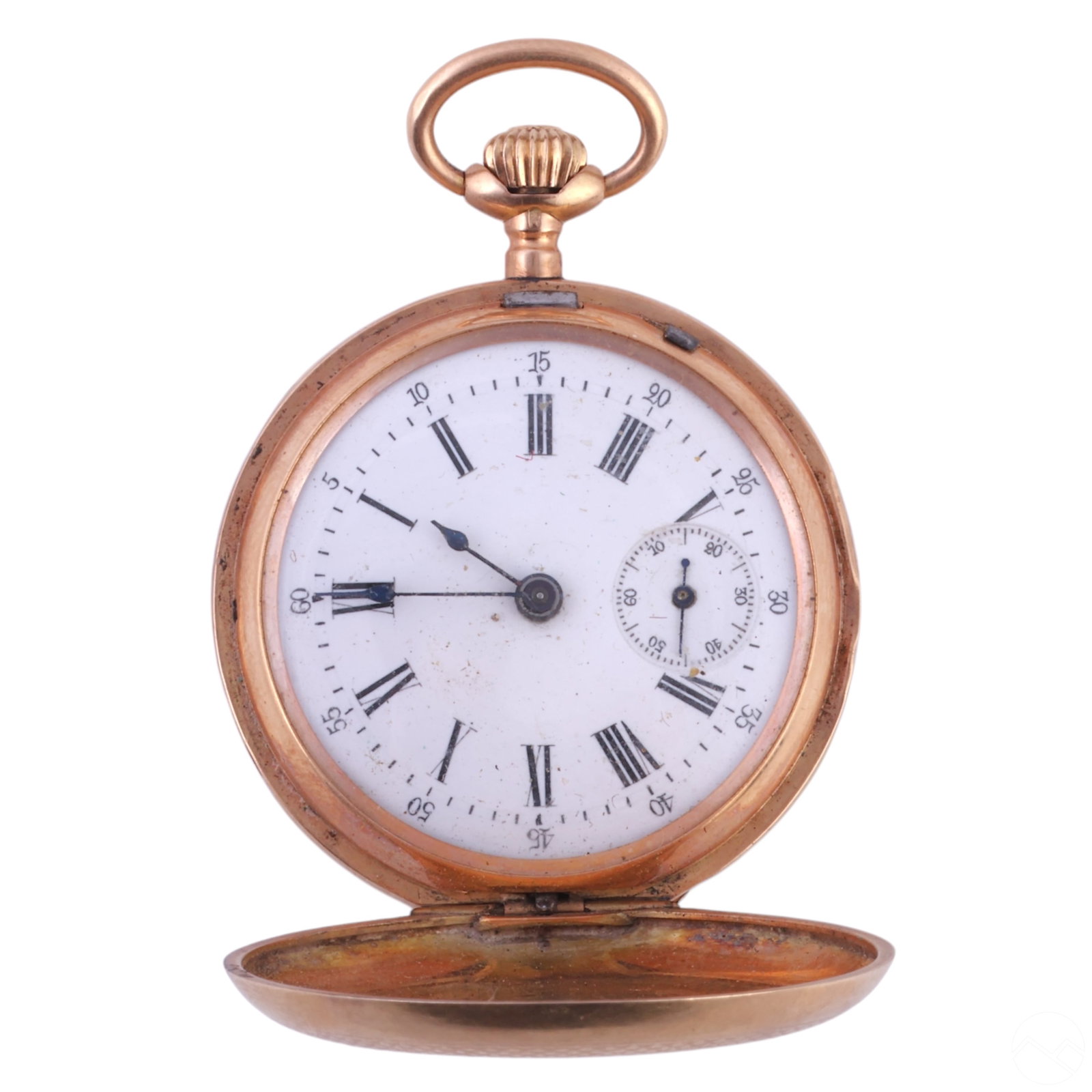 14k Gold Chaton 19 Jewel Antique Pocket Watch (1 of 9)
