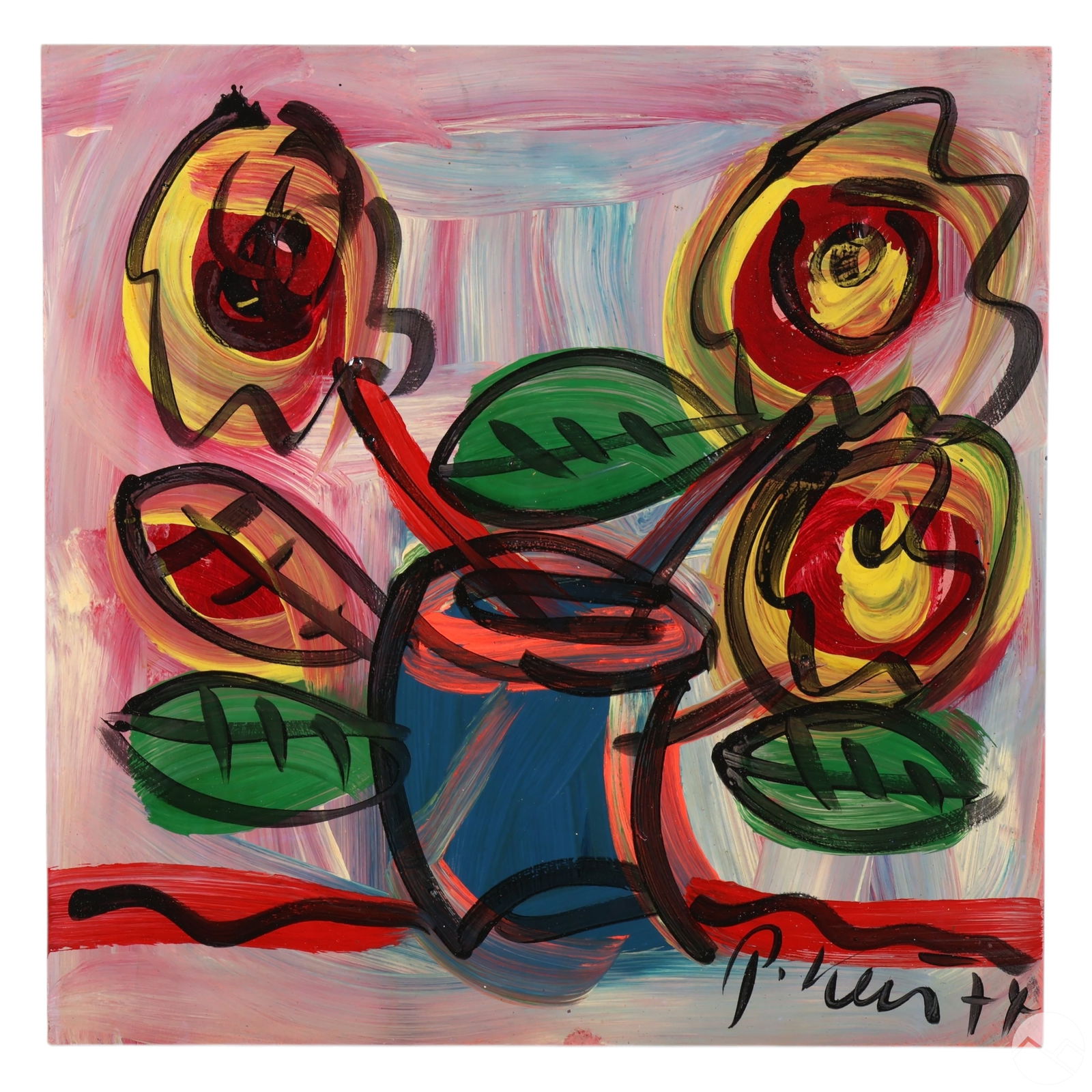 Peter Keil b.1942 Abstract Still Life Oil Painting (1 of 6)