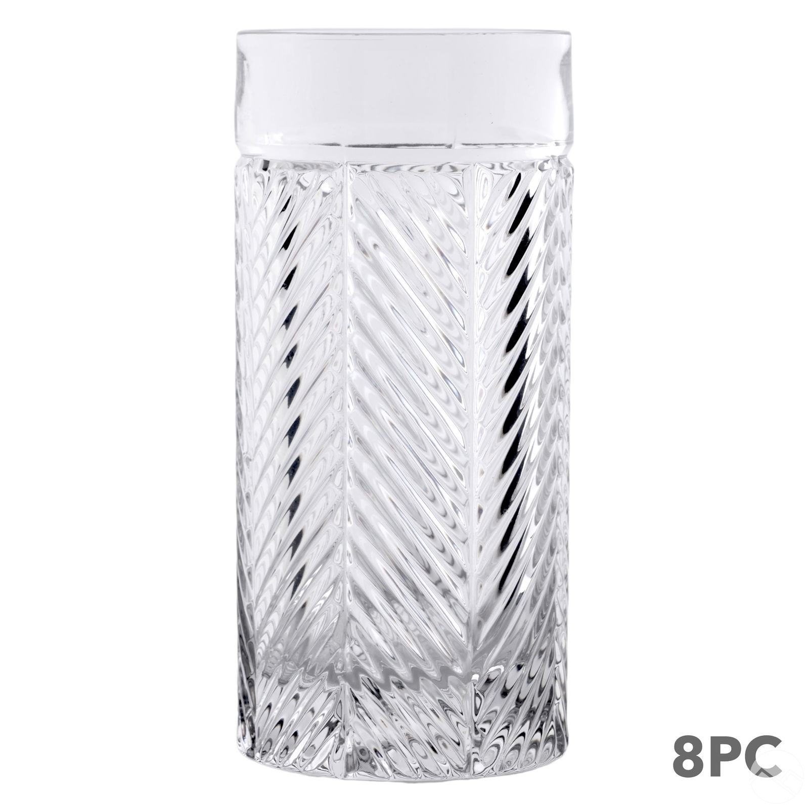 Ralph Lauren Crystal Herringbone Glasses 8pc SET (1 of 5)