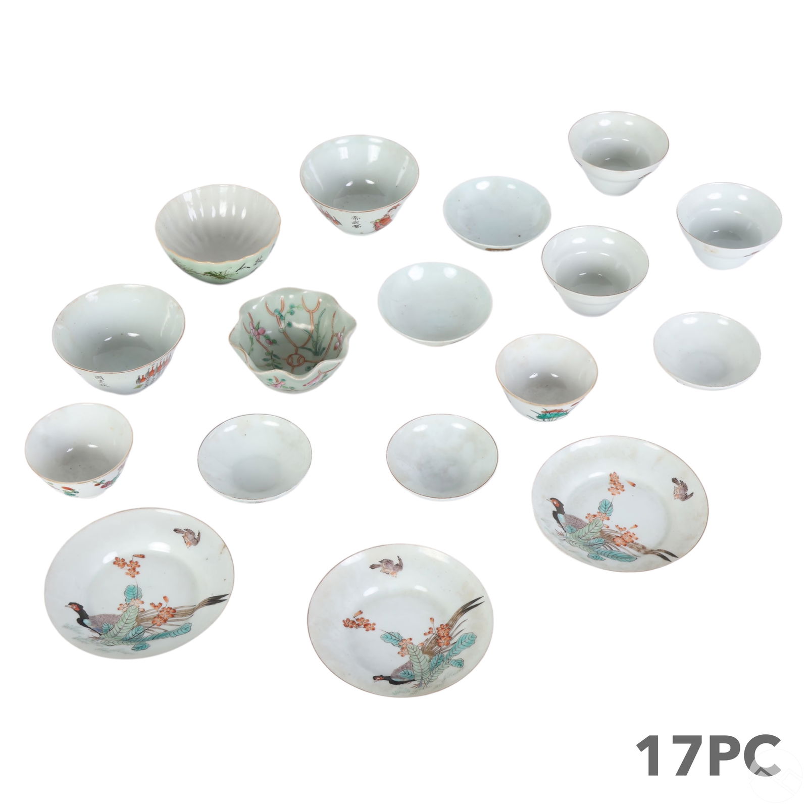 Chinese Export Antique Hand Painted Porcelain LOT (1 of 9)