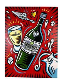 Burton Morris (American, b.1964) Absente Ad Pop Art Painting