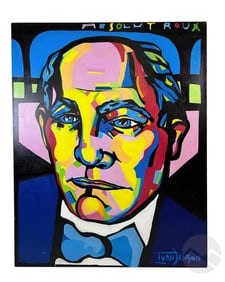 Ivan Jenson b.1962 Absolut Roux Portrait Painting