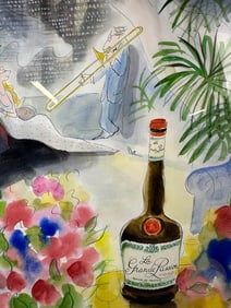 Jean-Jacques Sempé (1932–2022) Liqueur Ad Painting
