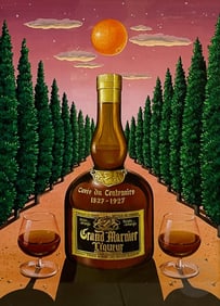 Gervasio Gallardo b.1934 Grand Marnier Ad Painting