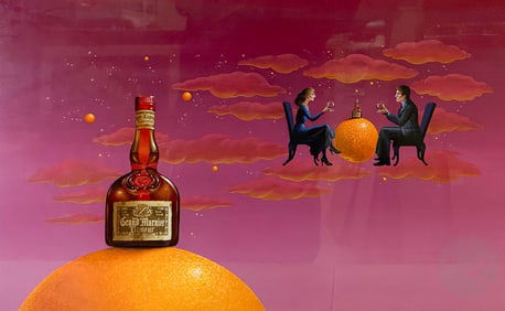 Gervasio Gallardo b.1934 Grand Marnier Ad Painting