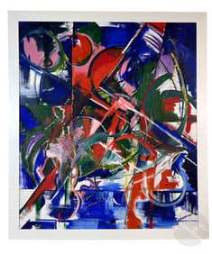 H. Backmann 20C. Abstract Tropical Sex Painting