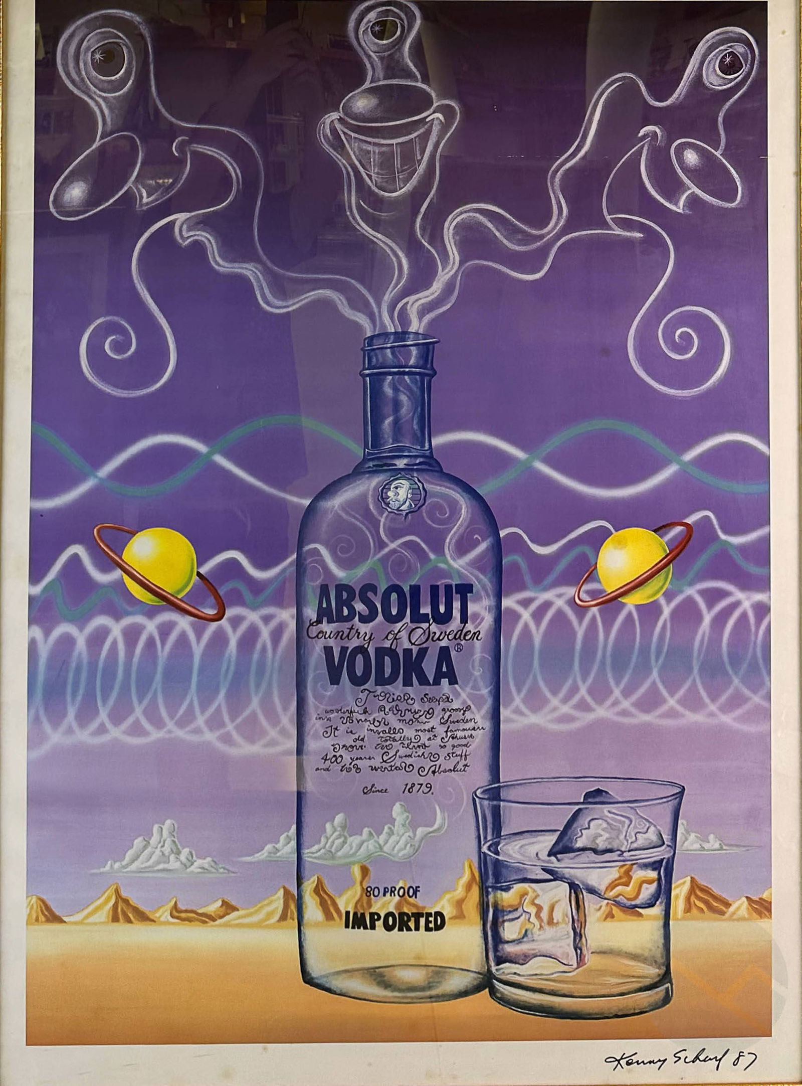 Kenny Scharf (b.1958) Absolut Vodka Litho SIGNED (1 of 7)