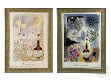 Sempé Grand Passion Advertisement Poster 2pc. LOT