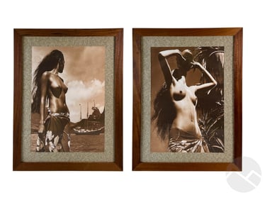 Nude Tahitian Female Photos by Adolphe Sylvain LOT