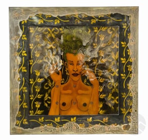 Edouard Duval-Carrie b.1954 Semi-Nude Painting