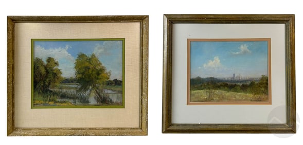 Jessie Walton 1904-1993 Pastel Landscapes 2pc. LOT
