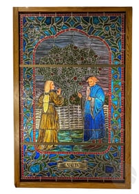 French Medieval Style Spring Stained Glass Window