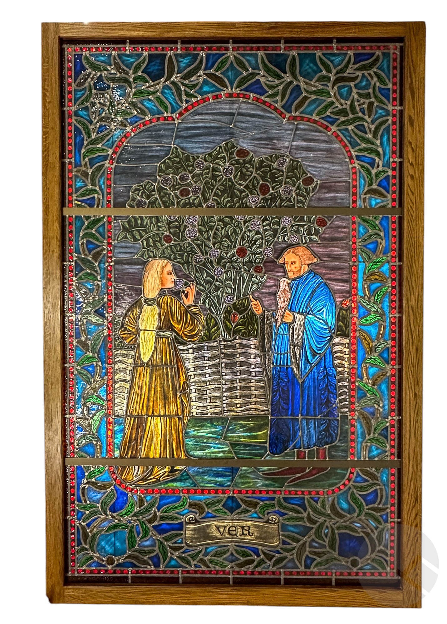 French Medieval Style Spring Stained Glass Window (1 of 7)