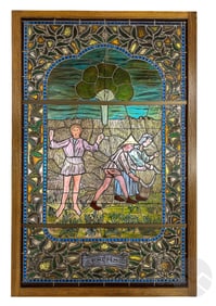 French Medieval Style Summer Stained Glass Window