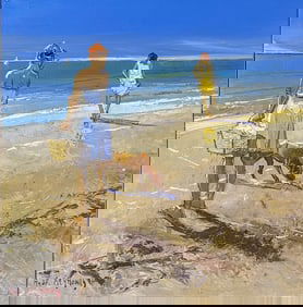 Andre Deymonaz 1946-2019 La Playa Beach Painting