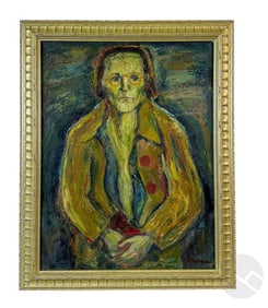Jean-Marie Sorgue 1924-2010 Male Portrait Painting