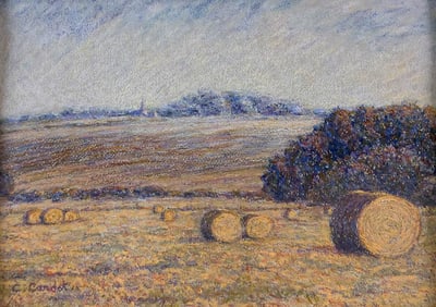 Christophe Cardot 20C. Landscape of Gold Pastel