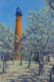 Christophe Cardot 20C. Florida Lighthouse Pastel