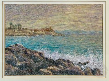 Christophe Cardot 20C. Coastal View of Fort Pastel